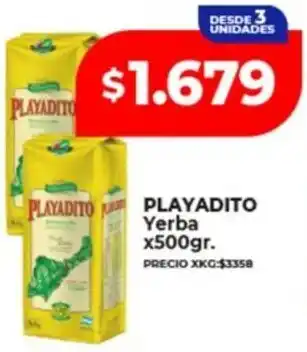 Supermayorista Vital PLAYADITO Yerba oferta