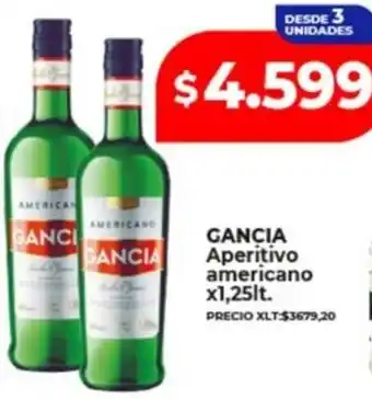 Supermayorista Vital GANCIA Aperitivo americano oferta