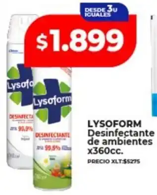 Supermayorista Vital LYSOFORM Desinfectante de ambientes oferta