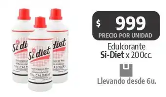 Autoservicio Capo Si-Diet Edulcorante Si-Diet x 200cc. oferta