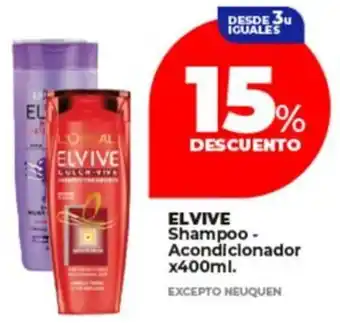 Supermayorista Vital ELVIVE Shampoo- Acondicionador oferta