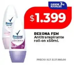 Supermayorista Vital REXONA FEM Antitranspirante roll-on oferta