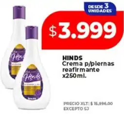 Supermayorista Vital HINDS Crema p/plernas reafirmante oferta