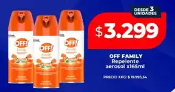 Supermayorista Vital OFF FAMILY Repelente aerosol oferta