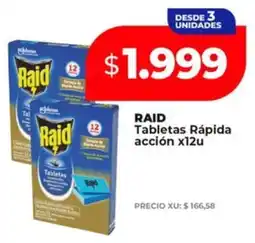 Supermayorista Vital RAID Tabletas Rápida acción oferta