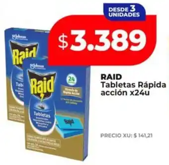 Supermayorista Vital RAID Tabletas Rápida acción oferta