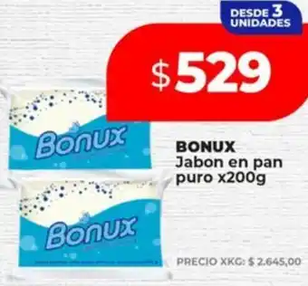 Supermayorista Vital Bonux jabon en pan puro oferta