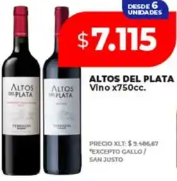 Supermayorista Vital Altos del plata vino oferta