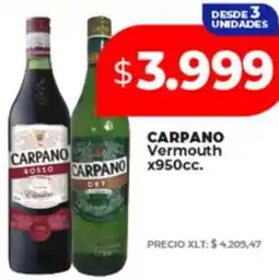 Supermayorista Vital Carpano vermouth oferta