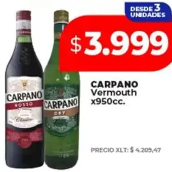 Supermayorista Vital Carpano vermouth oferta