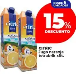 Supermayorista Vital Citric jugo naranja tetrabrik oferta