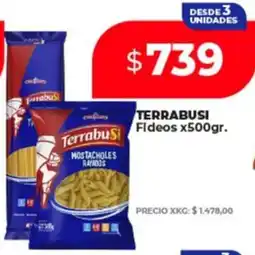 Supermayorista Vital Terrabusi fideos oferta