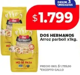 Supermayorista Vital Dos hermanos arroz parboll oferta