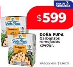 Supermayorista Vital Doña pupa garbanzos remojados oferta