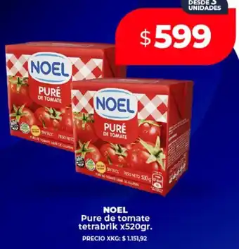 Supermayorista Vital Noel pure de tomate tetrabrik oferta