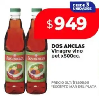 Supermayorista Vital Dos anclas vinagre vino pet oferta