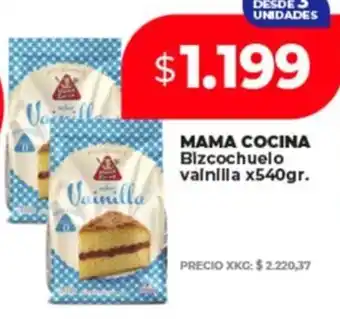 Supermayorista Vital Mama cocina bizcochuelo vainilla oferta