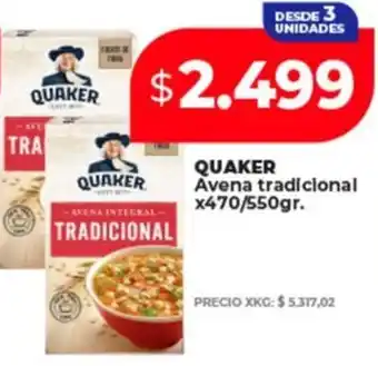 Supermayorista Vital Quaker avena tradicional oferta