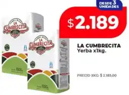 Supermayorista Vital La cumbrecita yerba oferta