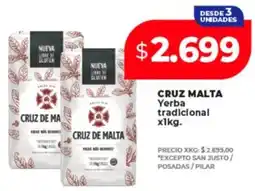 Supermayorista Vital Cruz malta yerba tradicional oferta