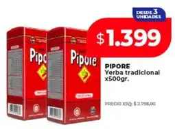 Supermayorista Vital Pipore yerba tradicional oferta