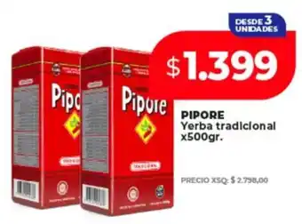 Supermayorista Vital Pipore yerba tradicional oferta