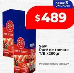 Supermayorista Vital S&p puré de tomate t/b oferta