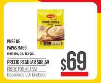 Supermercados Vea Puré Papas Maggi Cremoso 125grs. oferta