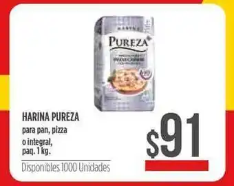 Supermercados Vea Harina Pureza Para Pan Pizza O Integral paq. 1kg oferta