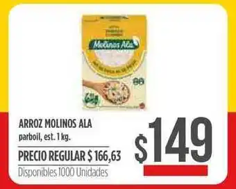 Supermercados Vea Ala Parboil Arroz Molino 1kg oferta