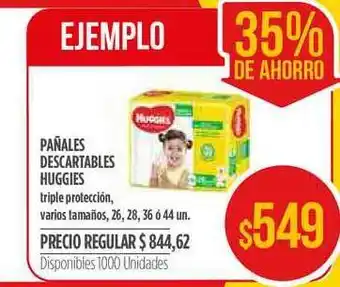 Supermercados Vea Huggies Pañales Descartables Triple Protección Varios Tamaños oferta