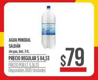 Supermercados Vea Agua Mineral Saldán Sin Gas 3Lt oferta