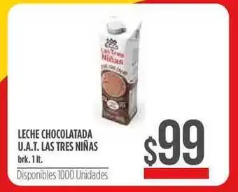 Supermercados Vea Leche Chocolatada U.a.t. Las Tres Niñas 1lt oferta