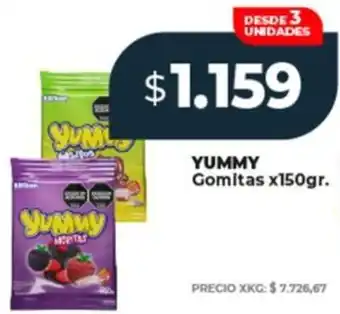 Supermayorista Vital YUMMY Gomitas oferta