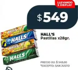Supermayorista Vital HALL'S Pastillas oferta