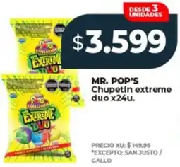 Supermayorista Vital MR. POP'S Chupetin extreme duo oferta