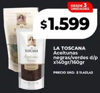 Supermayorista Vital LA TOSCANA Aceitunas oferta