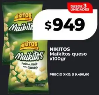 Supermayorista Vital NIKITOS Maikilos Maikitos queso oferta