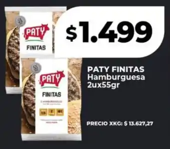 Supermayorista Vital PATY FINITAS Hamburguesa oferta