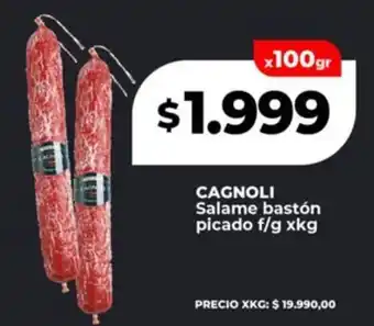 Supermayorista Vital CAGNOLI Salame bastón picado oferta