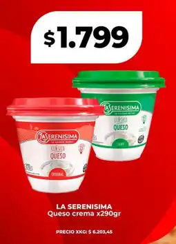 Supermayorista Vital LA SERENISIMA Queso crema oferta