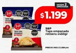 Supermayorista Vital S&P Tapa empanada rotisera oferta