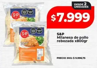 Supermayorista Vital S&P Milanesa de pollo rebozada oferta