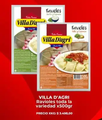 Supermayorista Vital VILLA D'AGRI Ravioles toda la variedad oferta