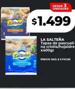 Supermayorista Vital LA SALTEÑA Tapas de pascuali- na criolla/hojaldre oferta