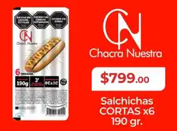 Supermayorista Vital Chacra Nuestra Salchichas Cortas oferta