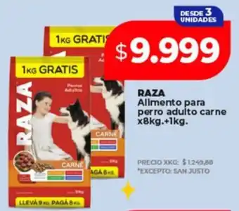 Supermayorista Vital RAZA Alimento para perro adulto carne oferta