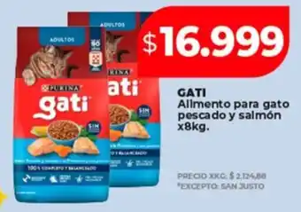 Supermayorista Vital GATI Allmento para gato pescado y salmón oferta