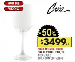 Coto Crisa copa de vino delicate oferta