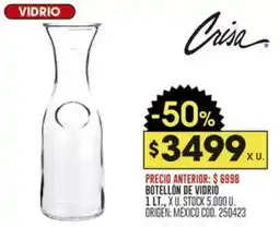 Coto Crisa botellón de vidrio oferta